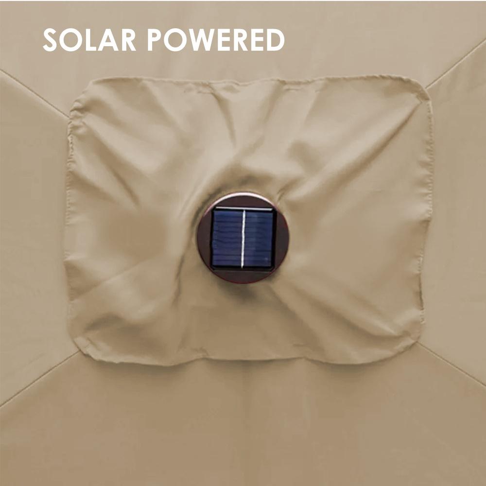 Arcadia Furniture Umbrella 3 Metre Umbrella With Solar Led Lights