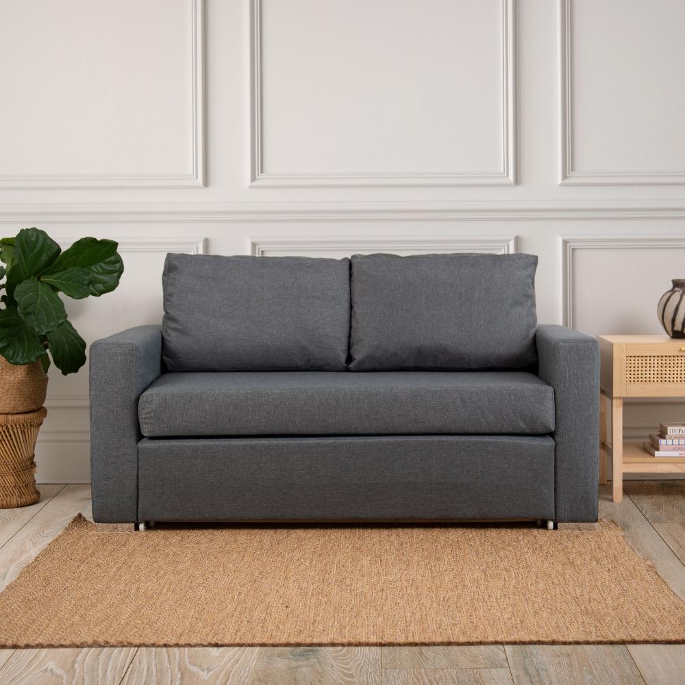 Casa Decor Selena 2 In 1 Sofa Charcoal