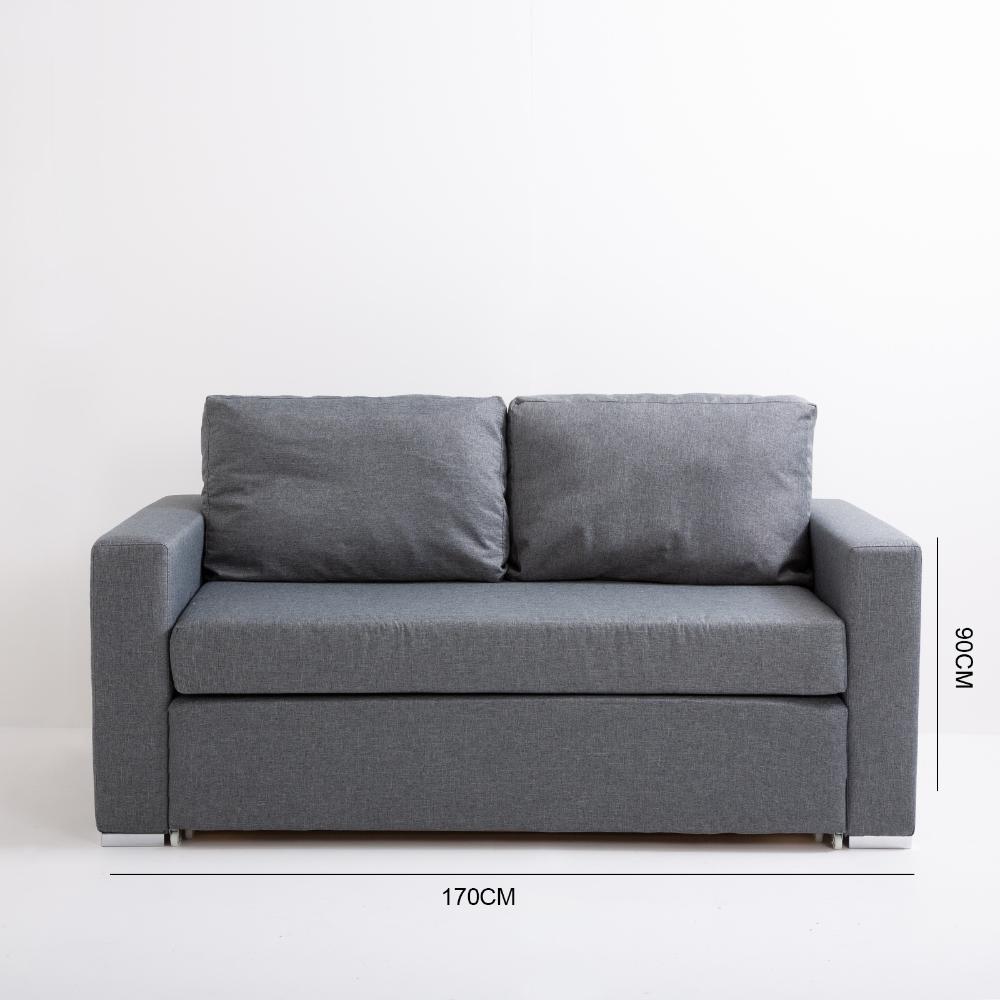 Casa Decor Selena 2 In 1 Sofa Charcoal