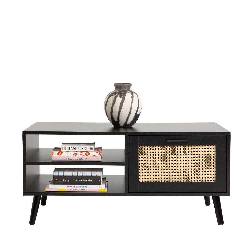 Casa Decor Tulum Black Rattan Coffee Table