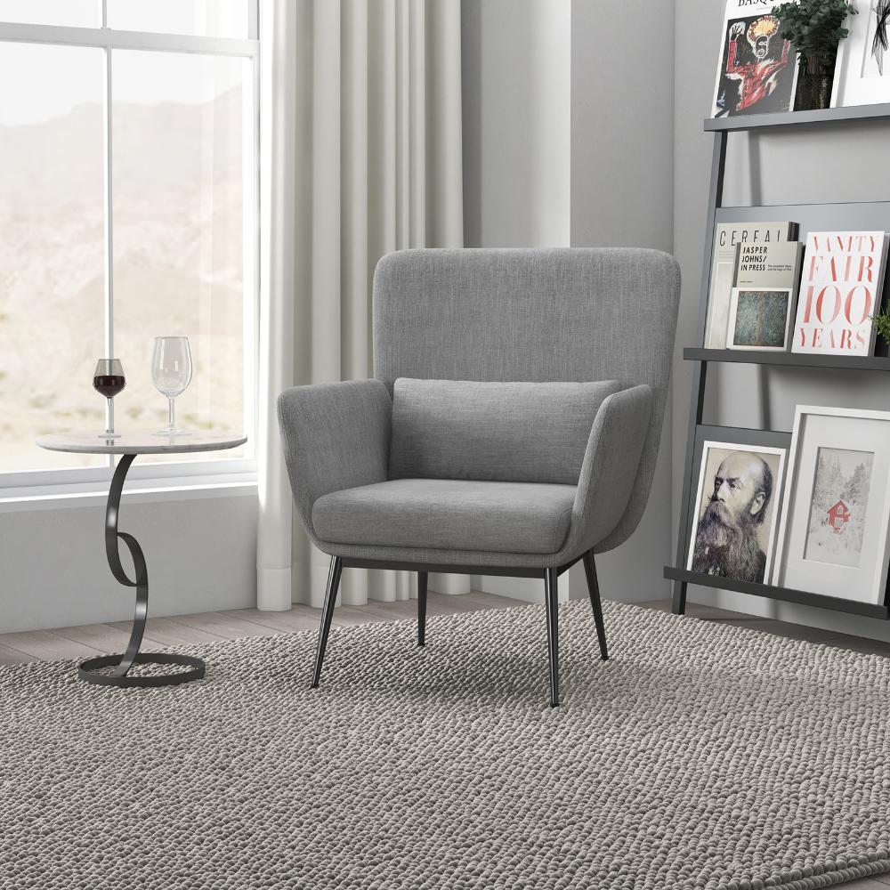 Casa Decor Cora Light Grey Accent Chair