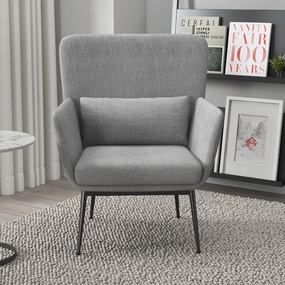 Casa Decor Cora Light Grey Accent Chair