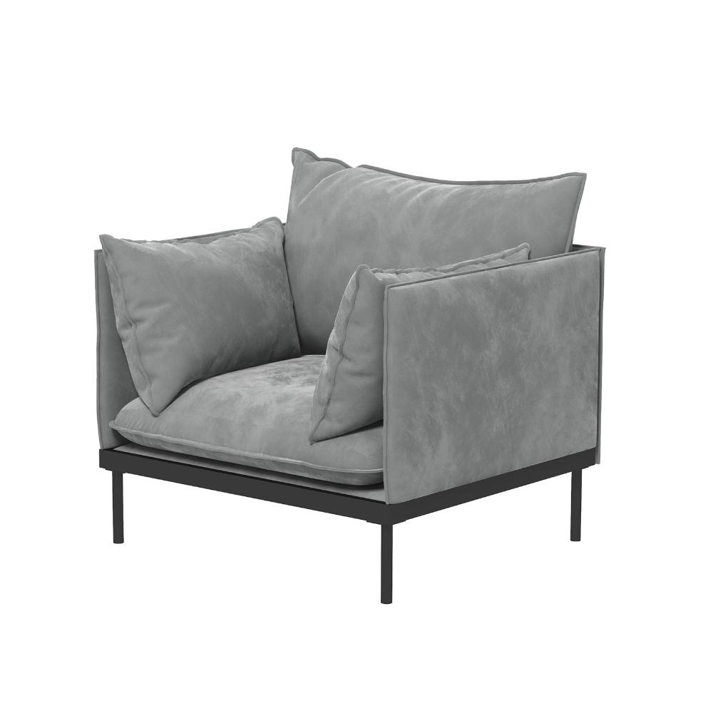 Casa Decor Camilla 1 Seater Sofa Light Grey