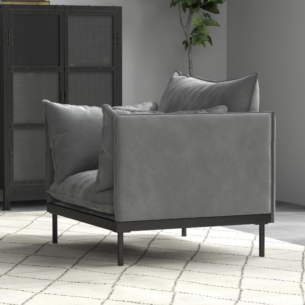 Casa Decor Camilla 1 Seater Sofa Light Grey