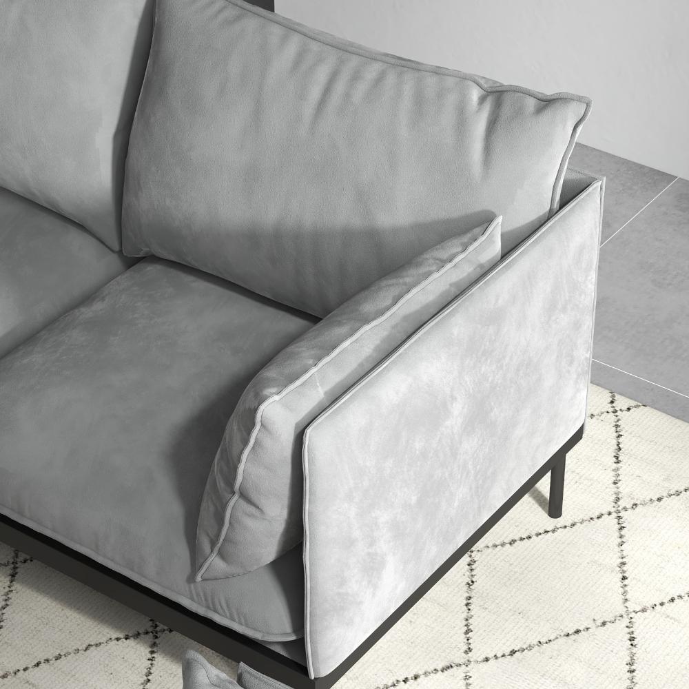 Casa Decor Camilla 2 Seater Sofa Light Grey