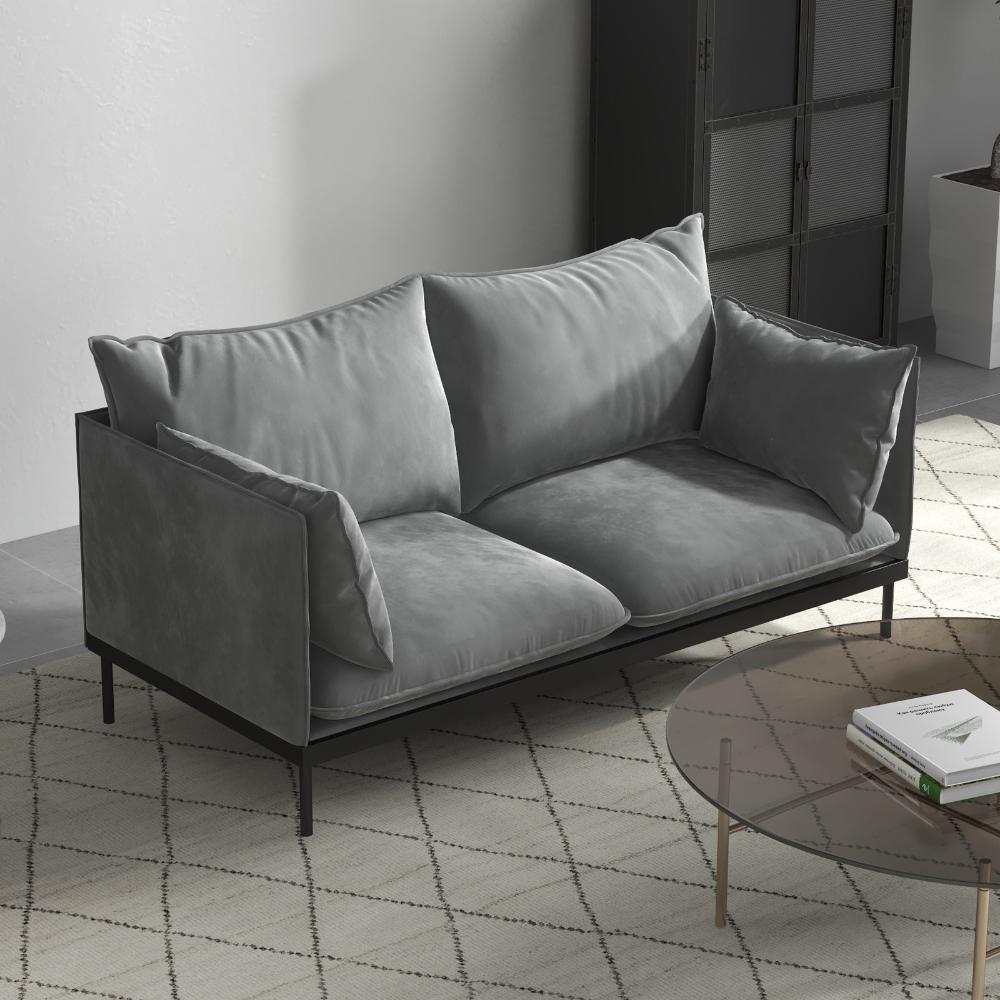 Casa Decor Camilla 2 Seater Sofa Light Grey