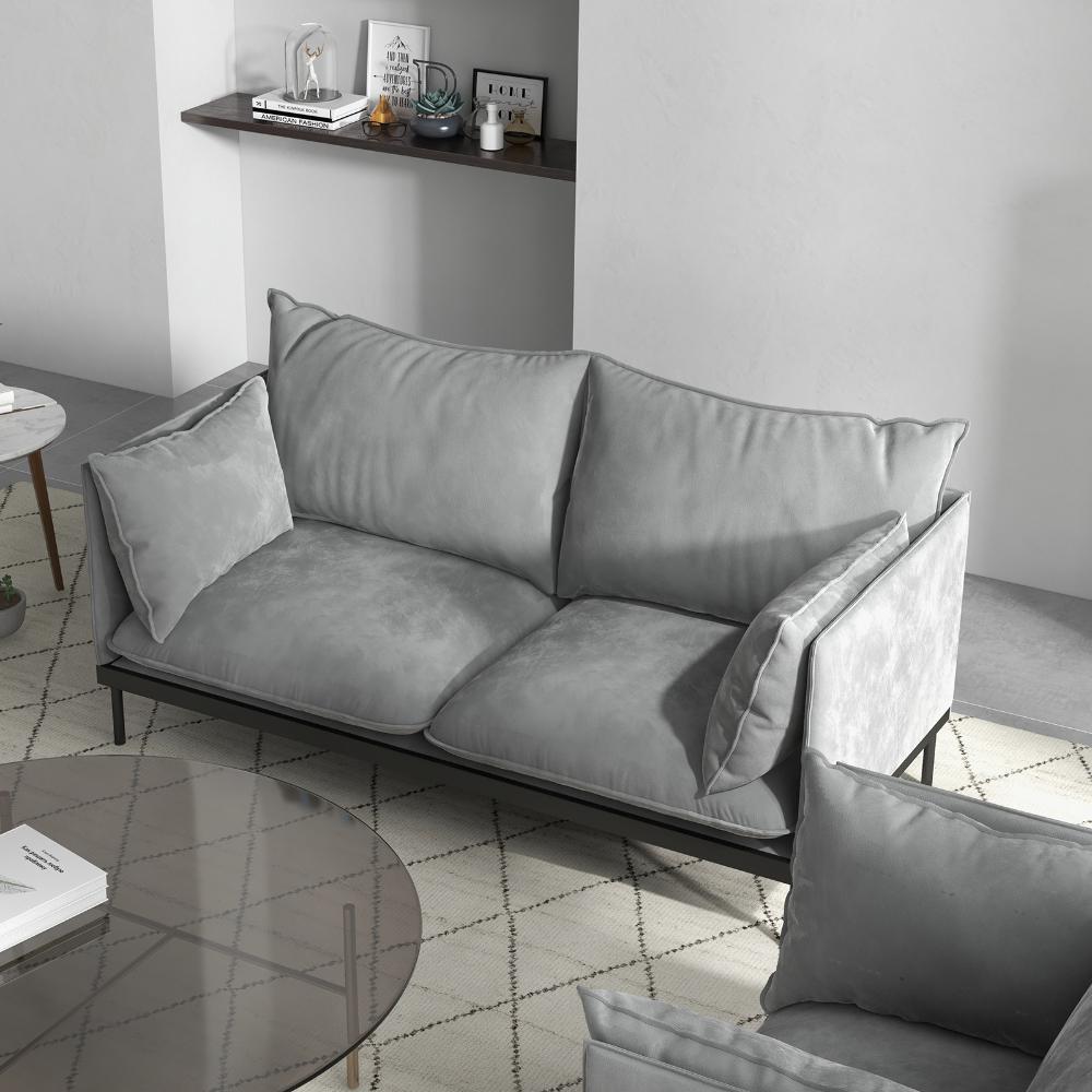 Casa Decor Camilla 2 Seater Sofa Light Grey