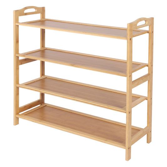 Casa Decor 4 Tier Bamboo Shoe Rack Oak - House