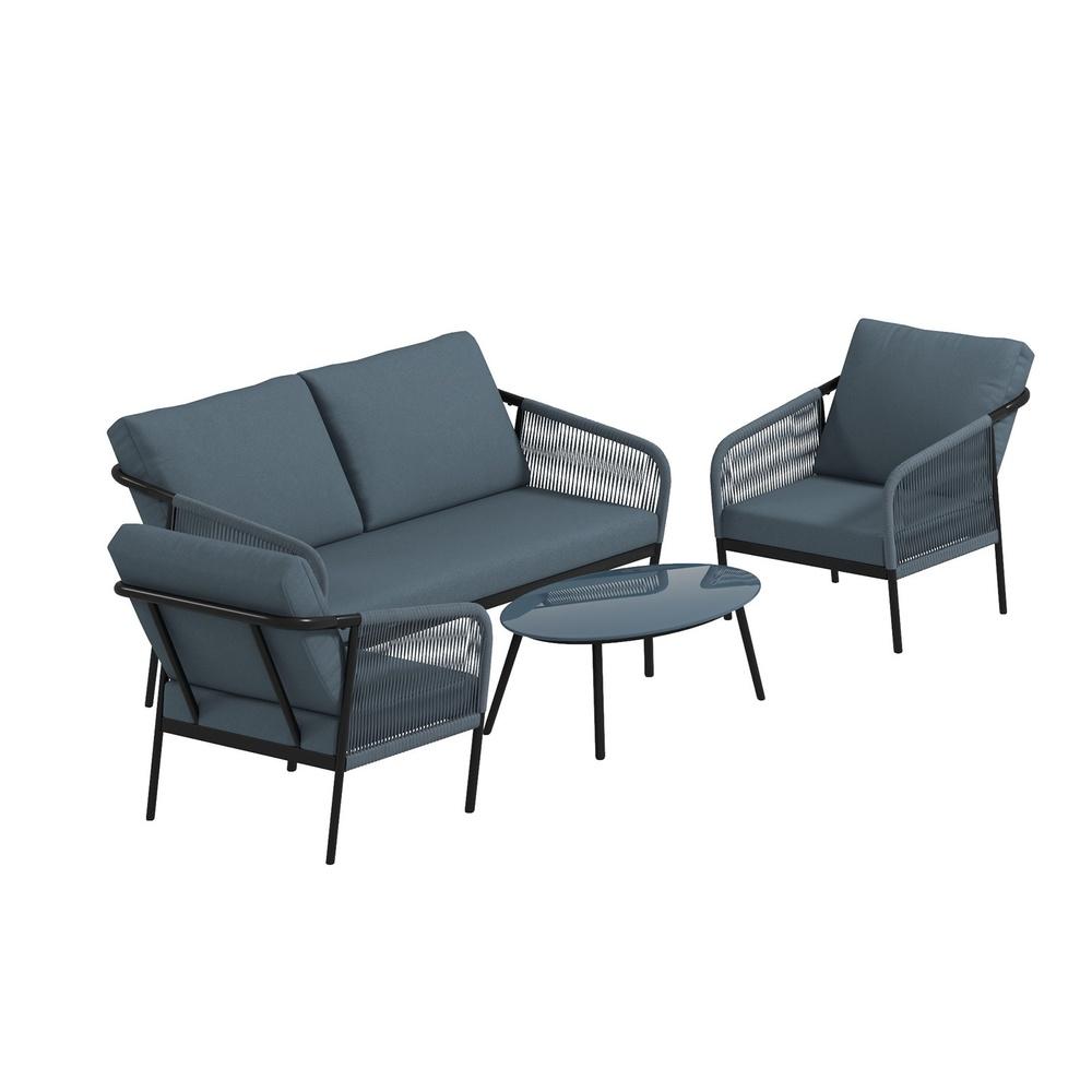 Arcadia Furniture 4 Piece Tivoli Ensemble Set Black