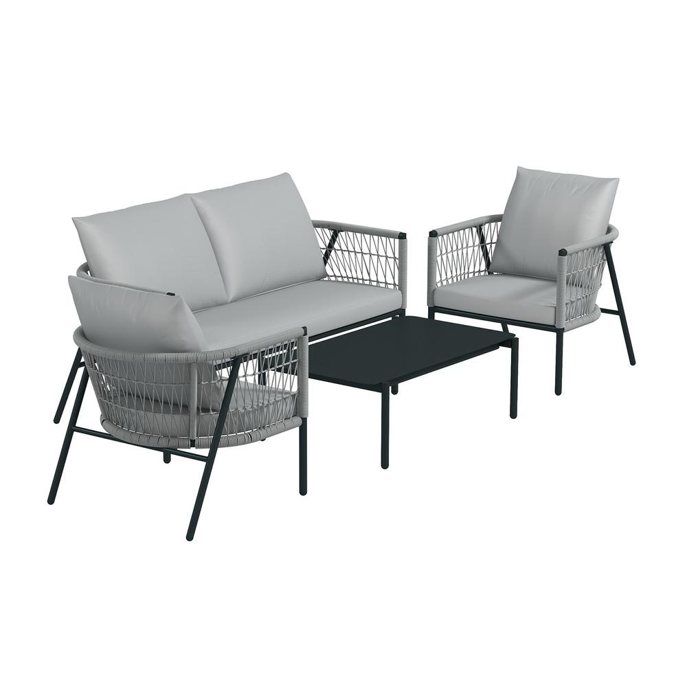 Arcadia Furniture 4 Piece Reims Ensemble Set Grey