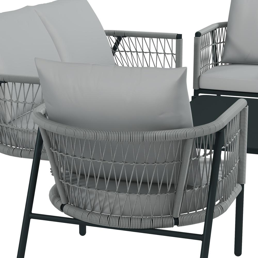Arcadia Furniture 4 Piece Reims Ensemble Set Grey