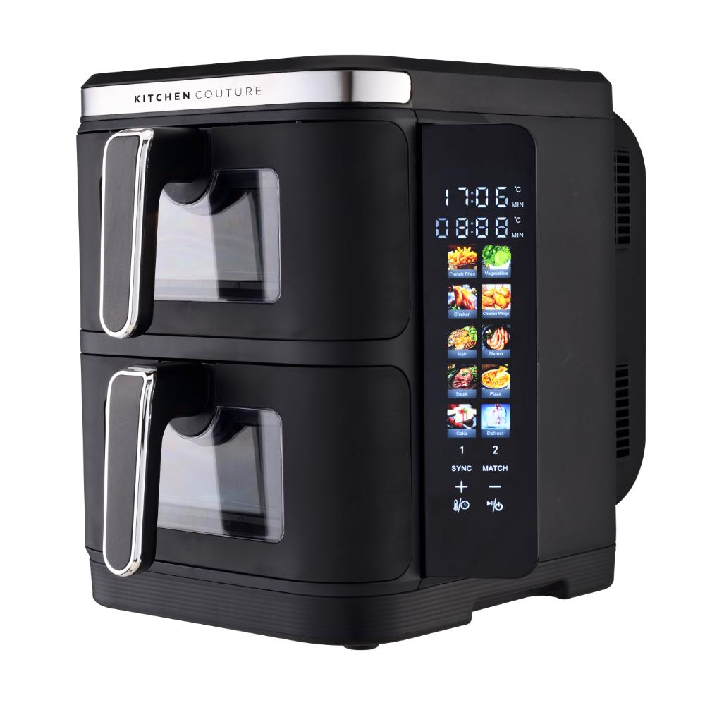 Kitchen Couture Clear View Vertex Dual Drawer Air Fryer 11L