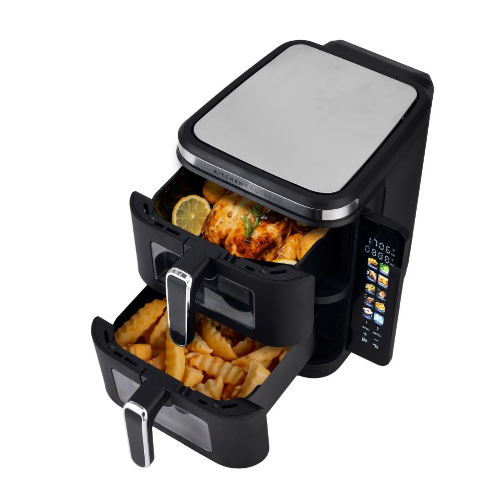 Kitchen Couture Clear View Vertex Dual Drawer Air Fryer 11L