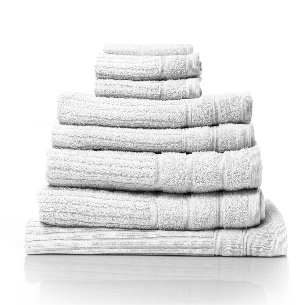 Royal Comfort Eden Egyptian Cotton 600GSM 8 Piece Towel Set