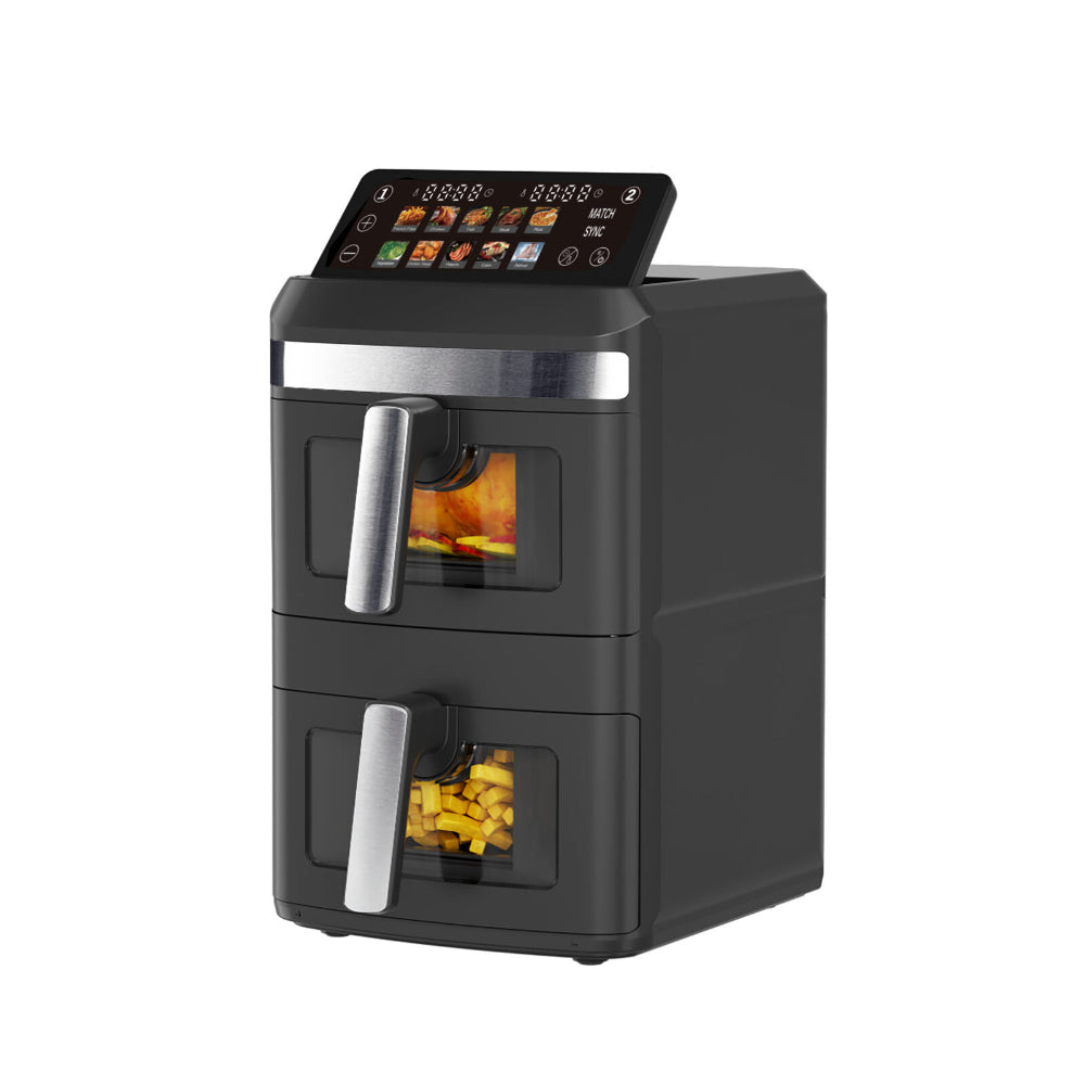 Healthy Choice Dual Zone Double Stack Air Fryer With Foldable Top Display 13L 2300W