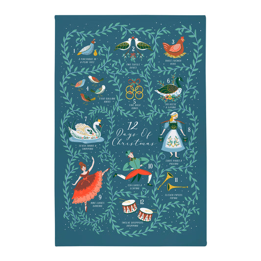 Ulster Weavers 12 Days Of Christmas Tea Towel