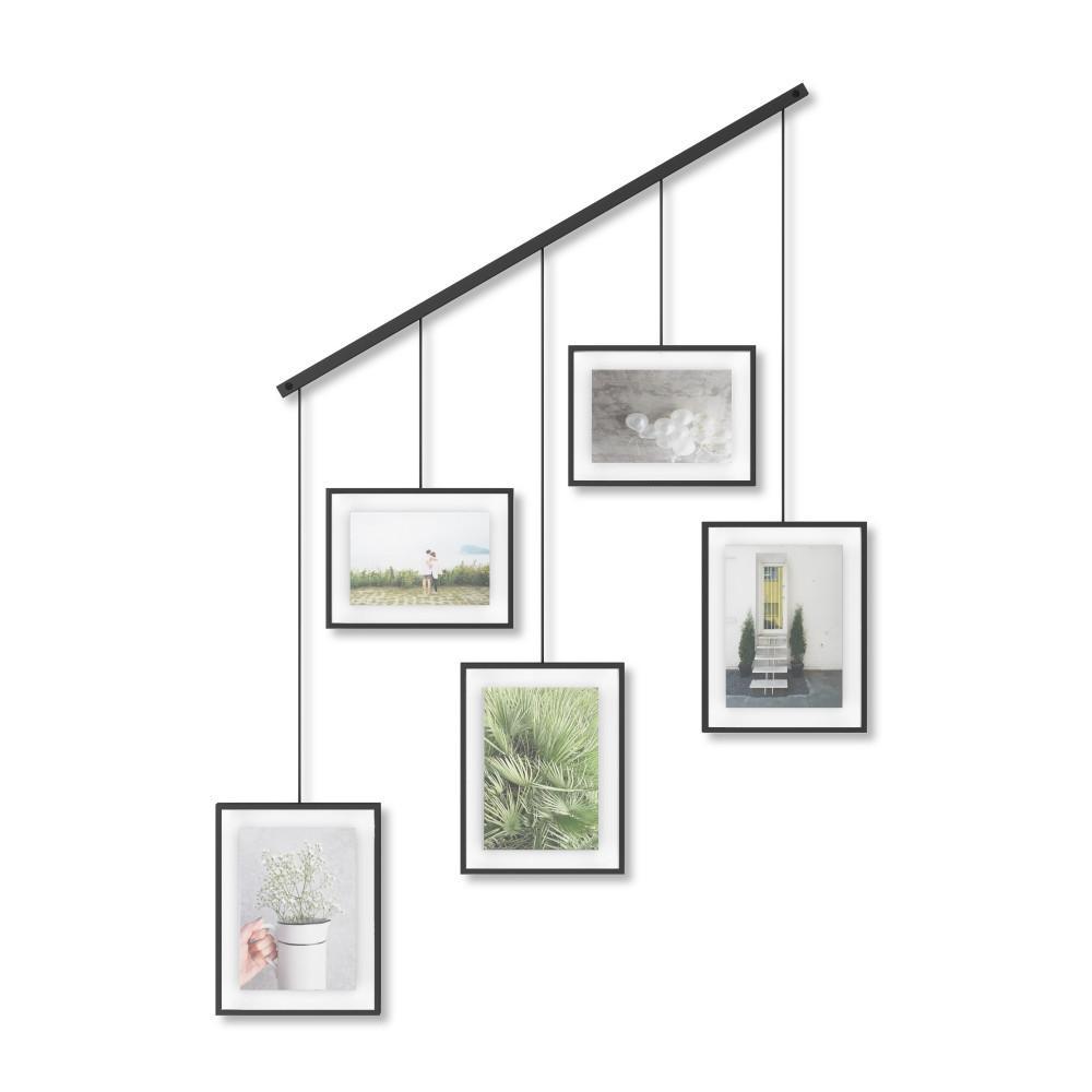 Umbra Exhibit Wall Set of 5 Picture Frame Black