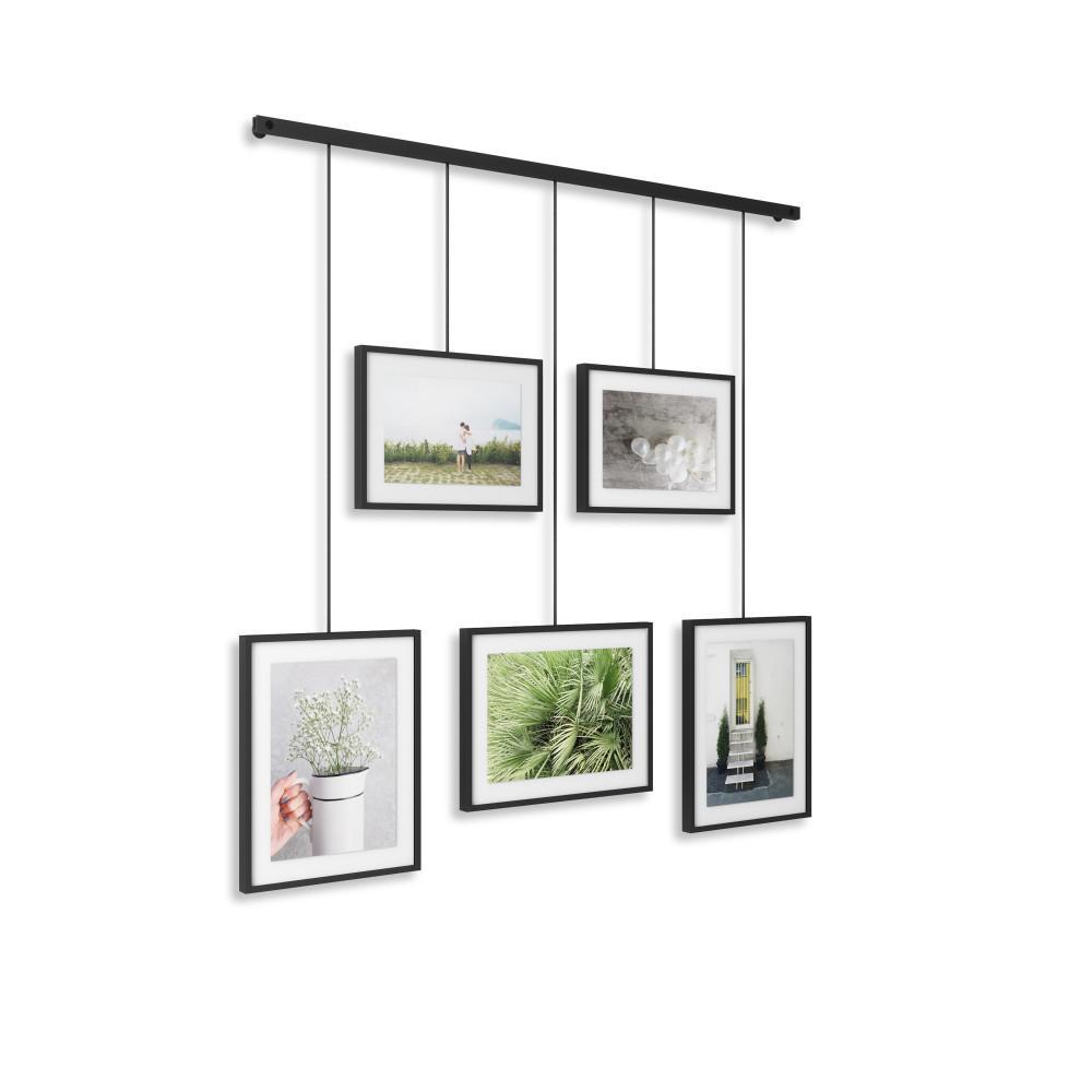 Umbra Exhibit Wall Set of 5 Picture Frame Black