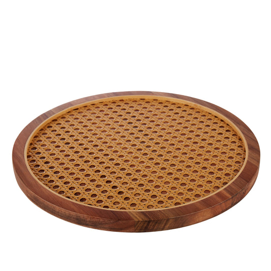 Amalfi Acacia & Rattan Serving Board