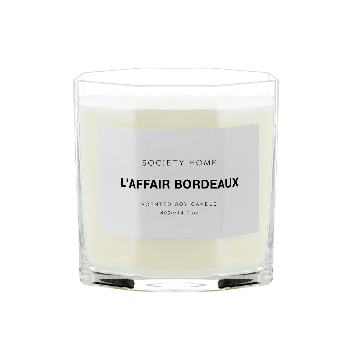 Society Home L’Affair Bordeaux Scented Soy Candle