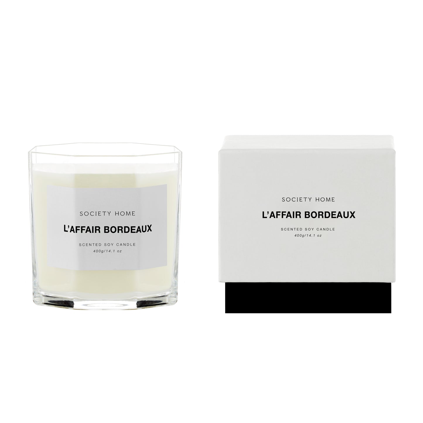Society Home L’Affair Bordeaux Scented Soy Candle