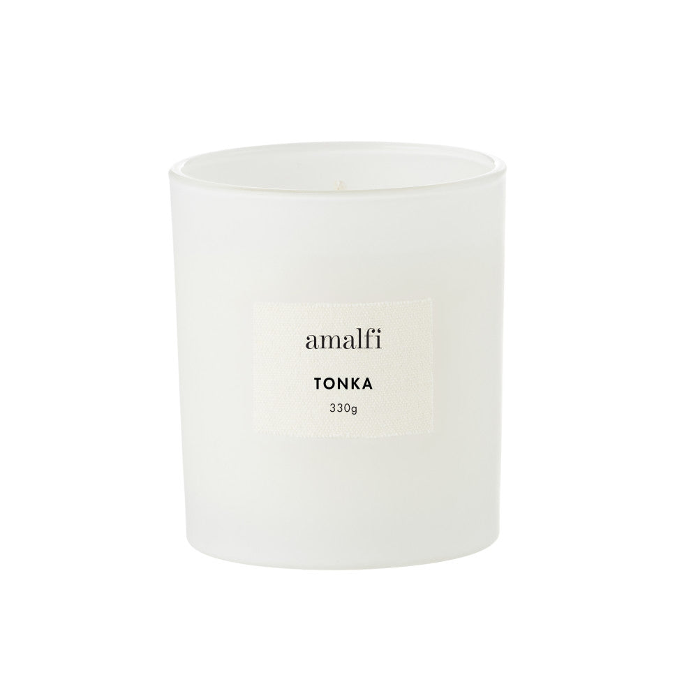 Amalfi Tonka Scented Soy Wax Candle 330g