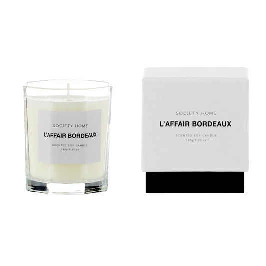 Society Home L’Affair Bordeaux Scented Soy Candle