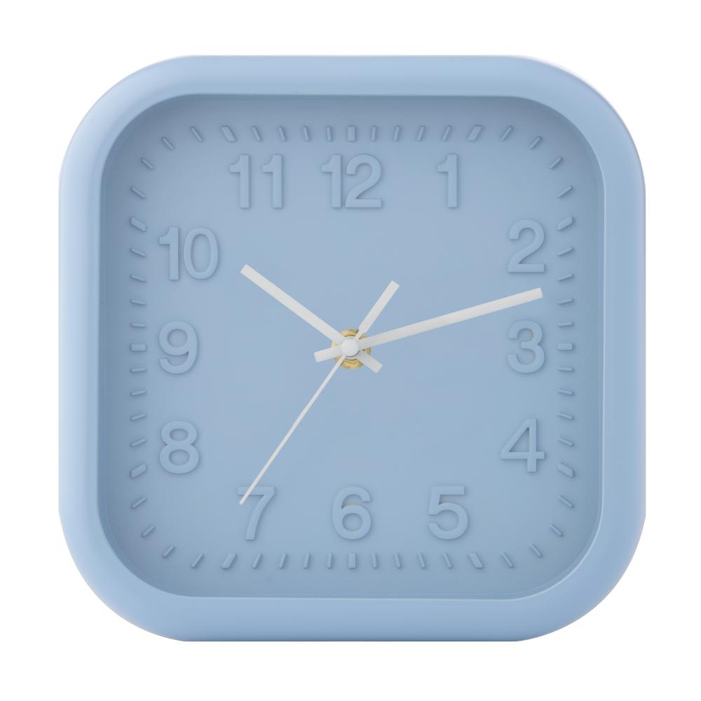 Emporium Nico Mini Wall Clock Square Blue at House