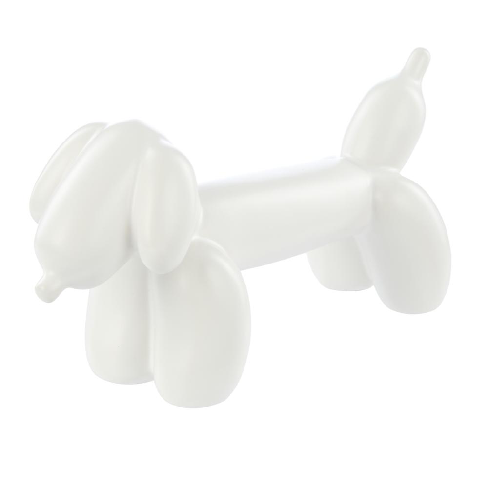 Emporium Bubbles Balloon Sculpture Sausage Dog White at House