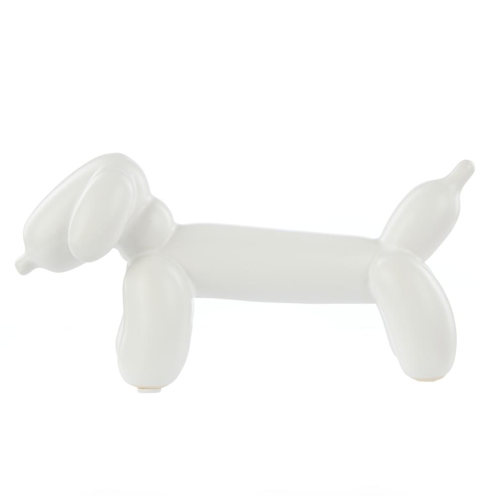 Emporium Bubbles Balloon Sculpture Sausage Dog White at House