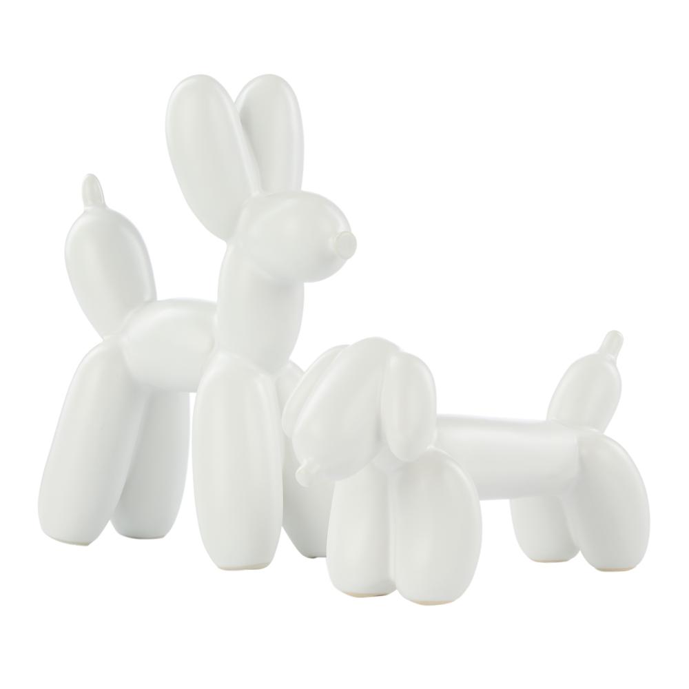Emporium Bubbles Balloon Sculpture Dog White at House