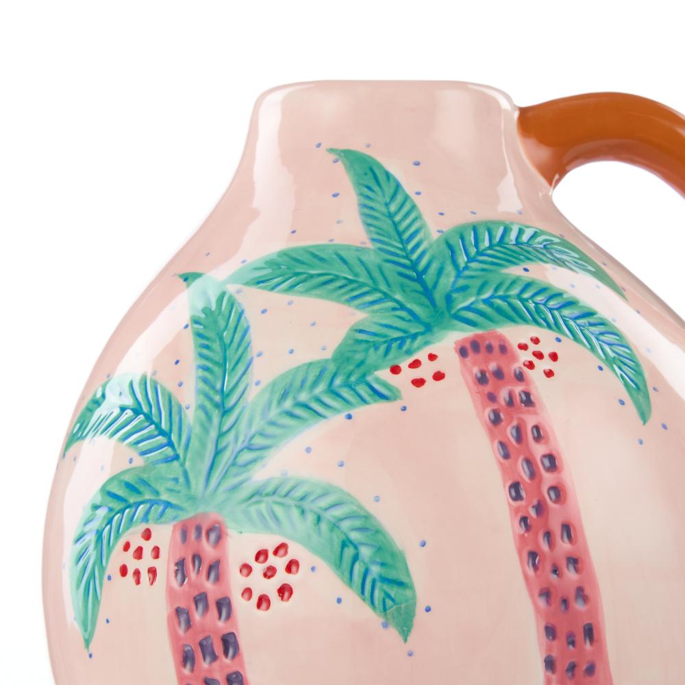 Emporium Palmer Coconut Palm Vase Pink at House