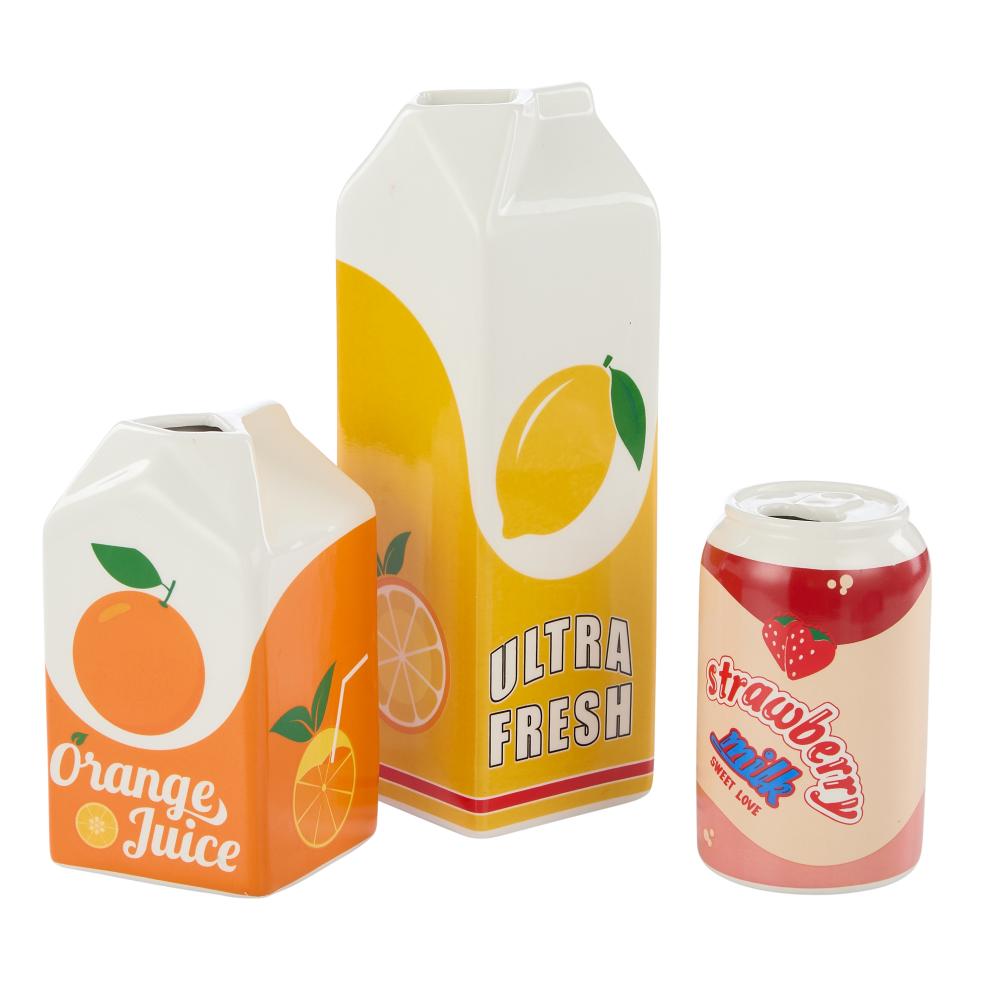 Emporium Lewis Carton Vessel in Lemonade, Orange, and strawberry at House