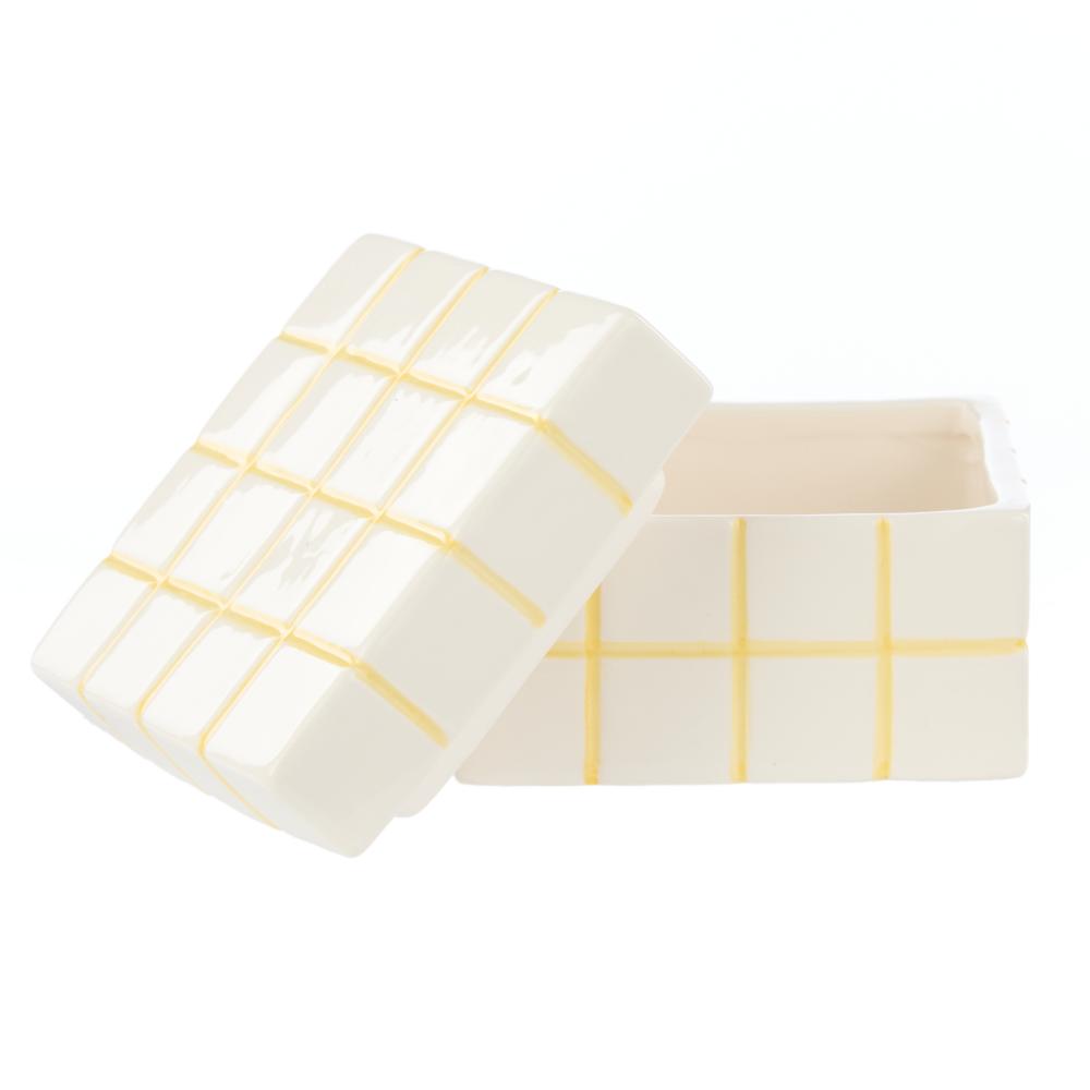 Emporium Lulu Collection Check Box Yellow at House