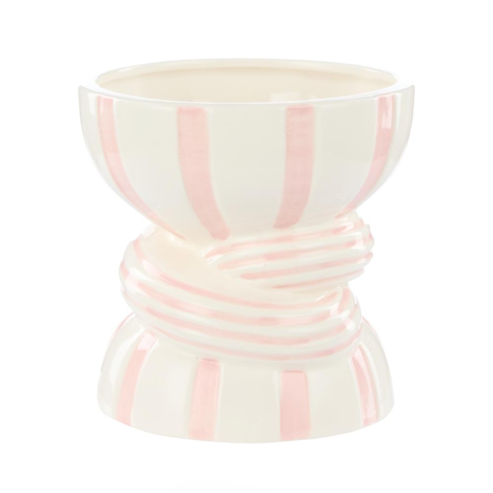 Emporium Lulu Collection Twist Stripe Vase in pink at House
