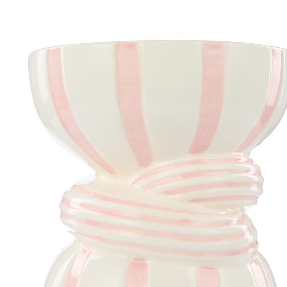 Emporium Lulu Collection Twist Stripe Vase in pink at House