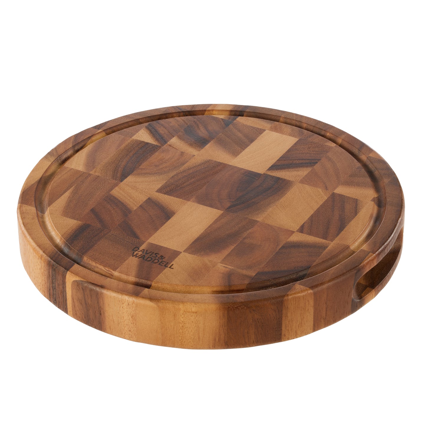 Davis & Waddell Round Acacia End Grain Cutting Board
