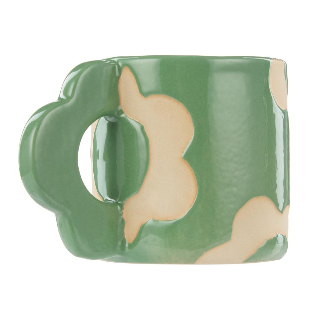 Emporium Posey 400ml Flower Mug in Green at House