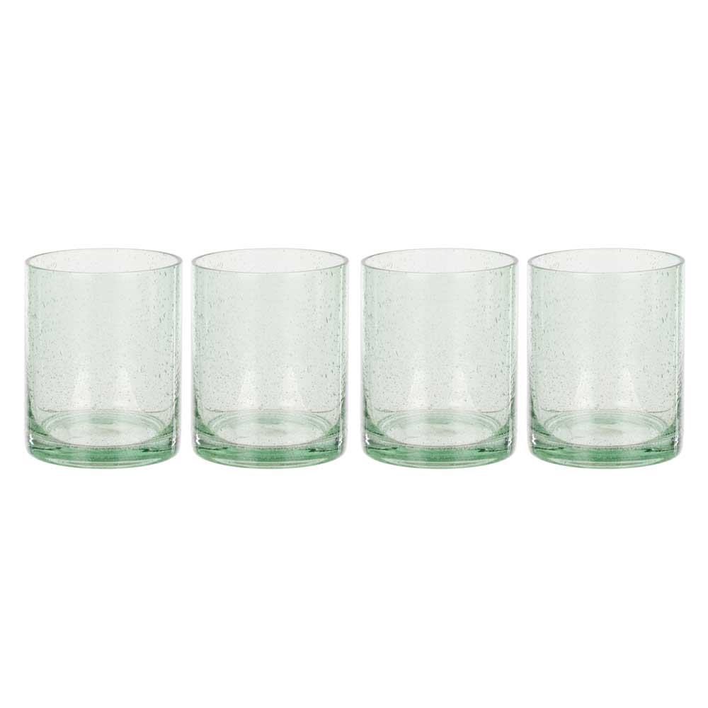 Davis & Waddell Saltara Set of 4 Bubble Glass Tumblers 350ml