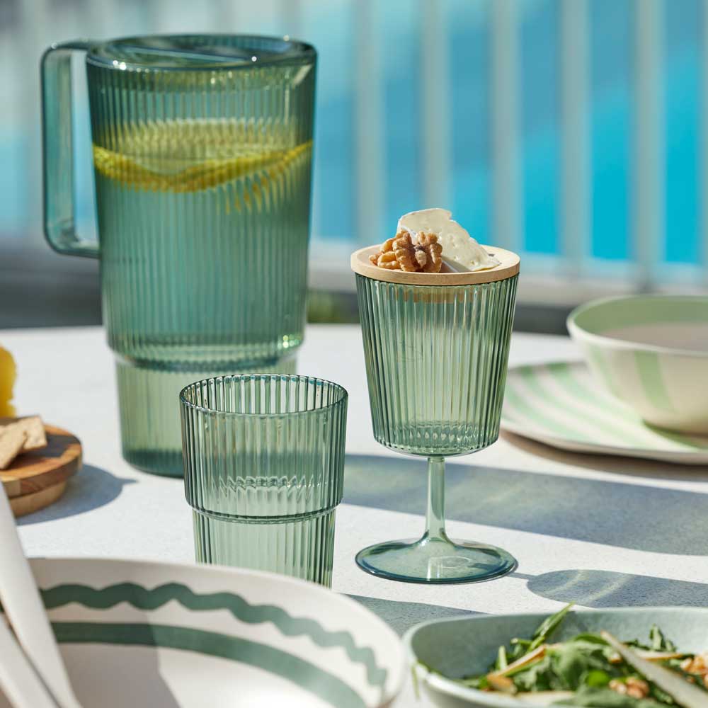 Davis & Waddell Saltara Set of 4 Bubble Glass Tumblers 350ml
