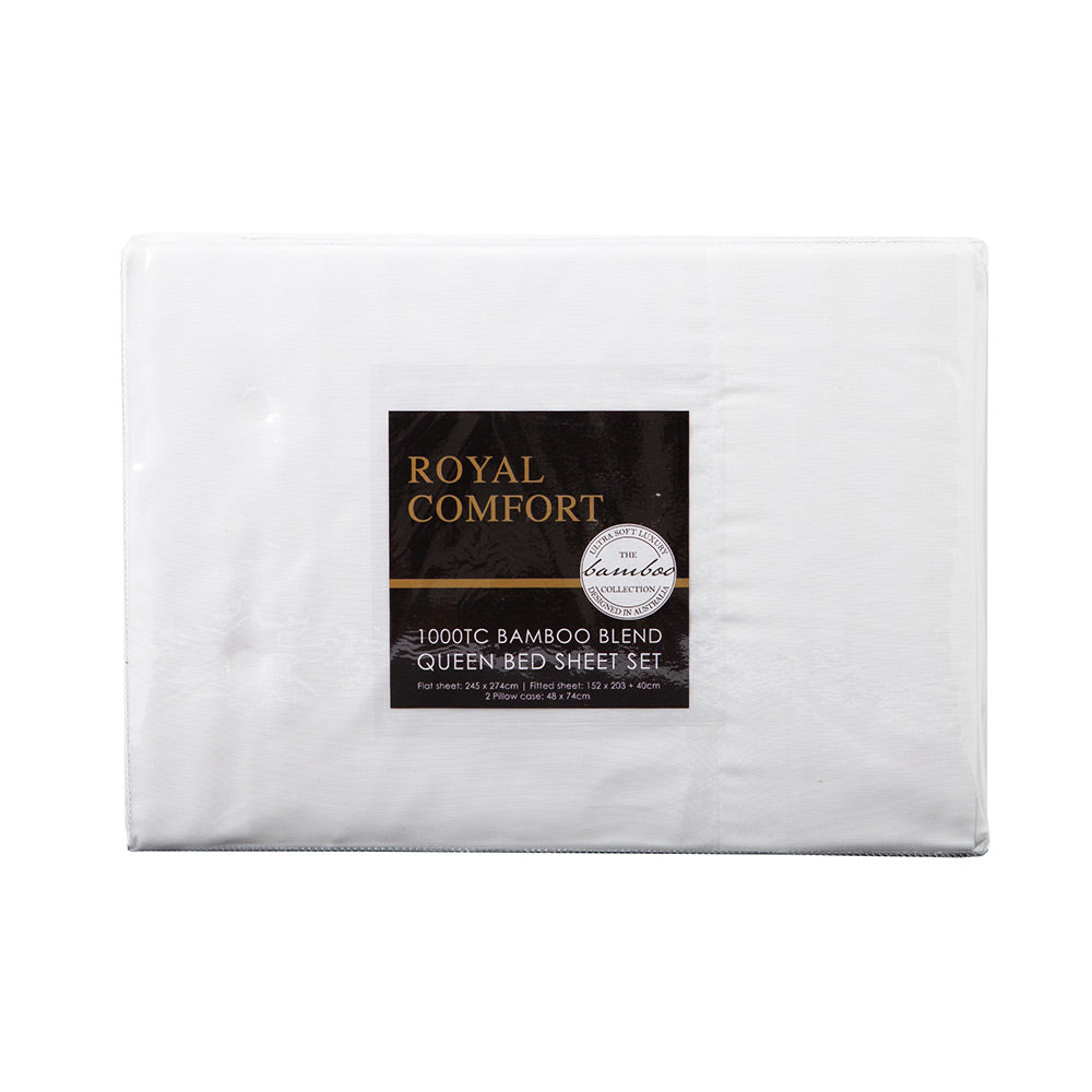 Royal Comfort 1000TC Blended Bamboo Sheet Set