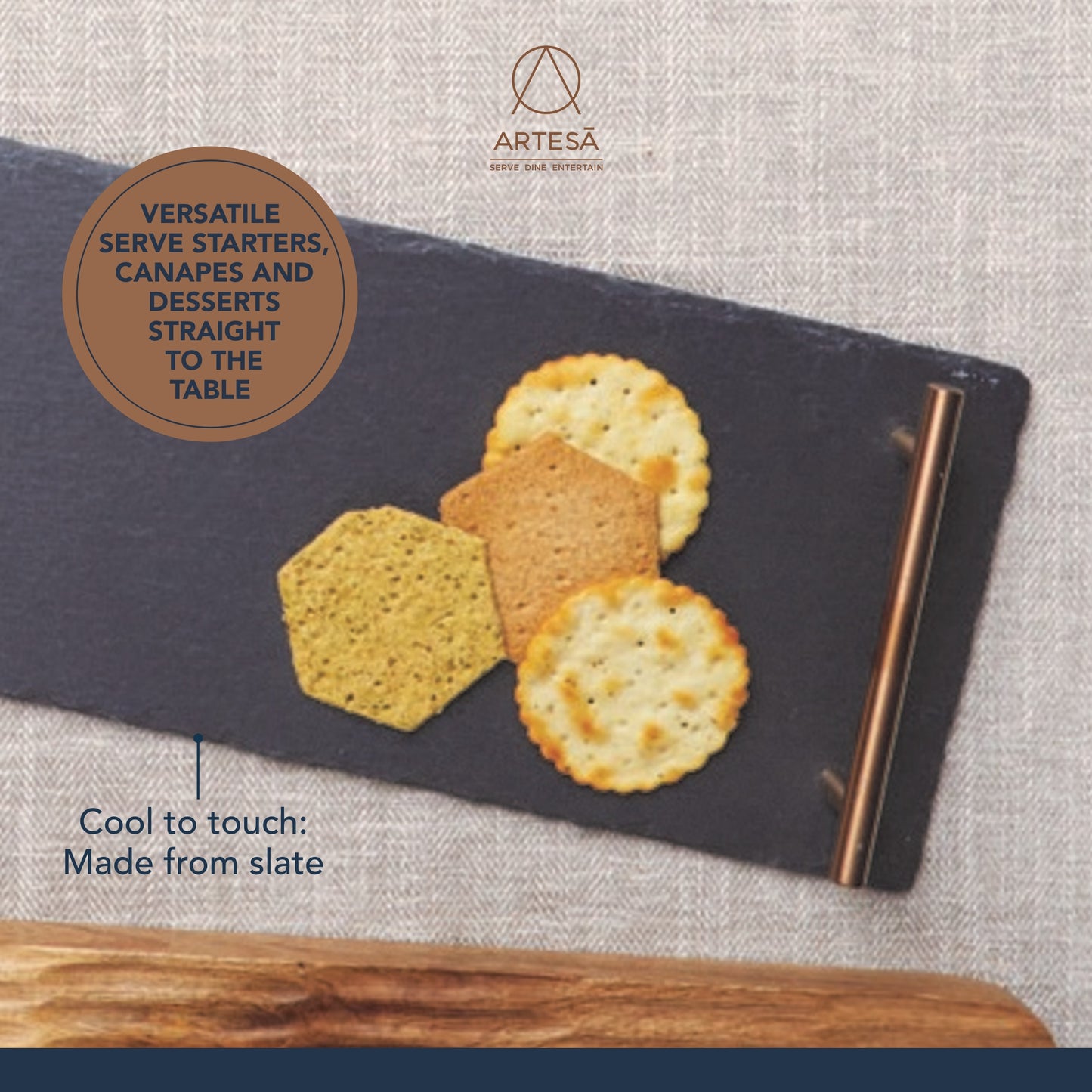 Artesa Rectangular Slate Platter