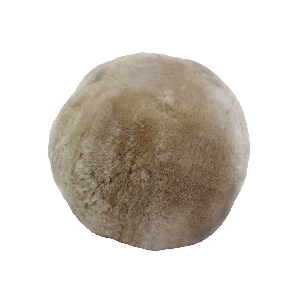 Fibre by Auskin Sheepskin Shorn Ball Cushion 28cm
