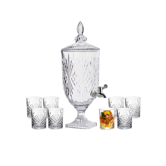 Salt & Pepper Winston 9 Piece Drink Dispenser Set