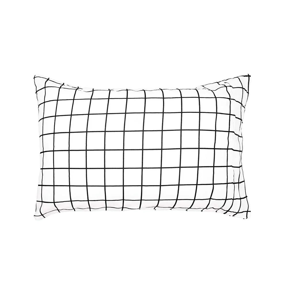 Bambury Grid Flannelette Quilt Cover Set