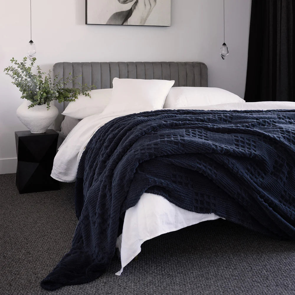 Bambury Lattice Sherpa Blanket