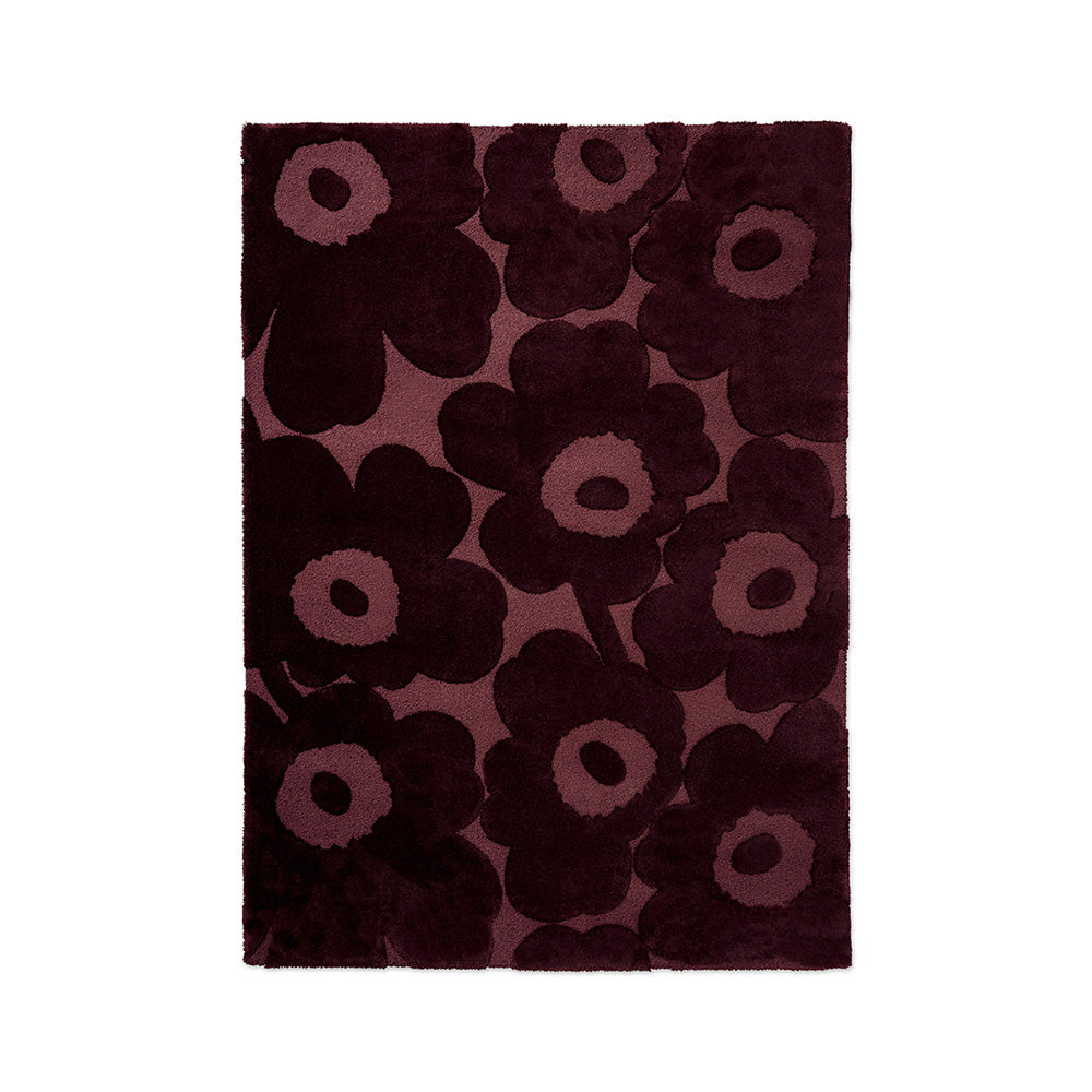 Marimekko Unikko Rug Burgundy