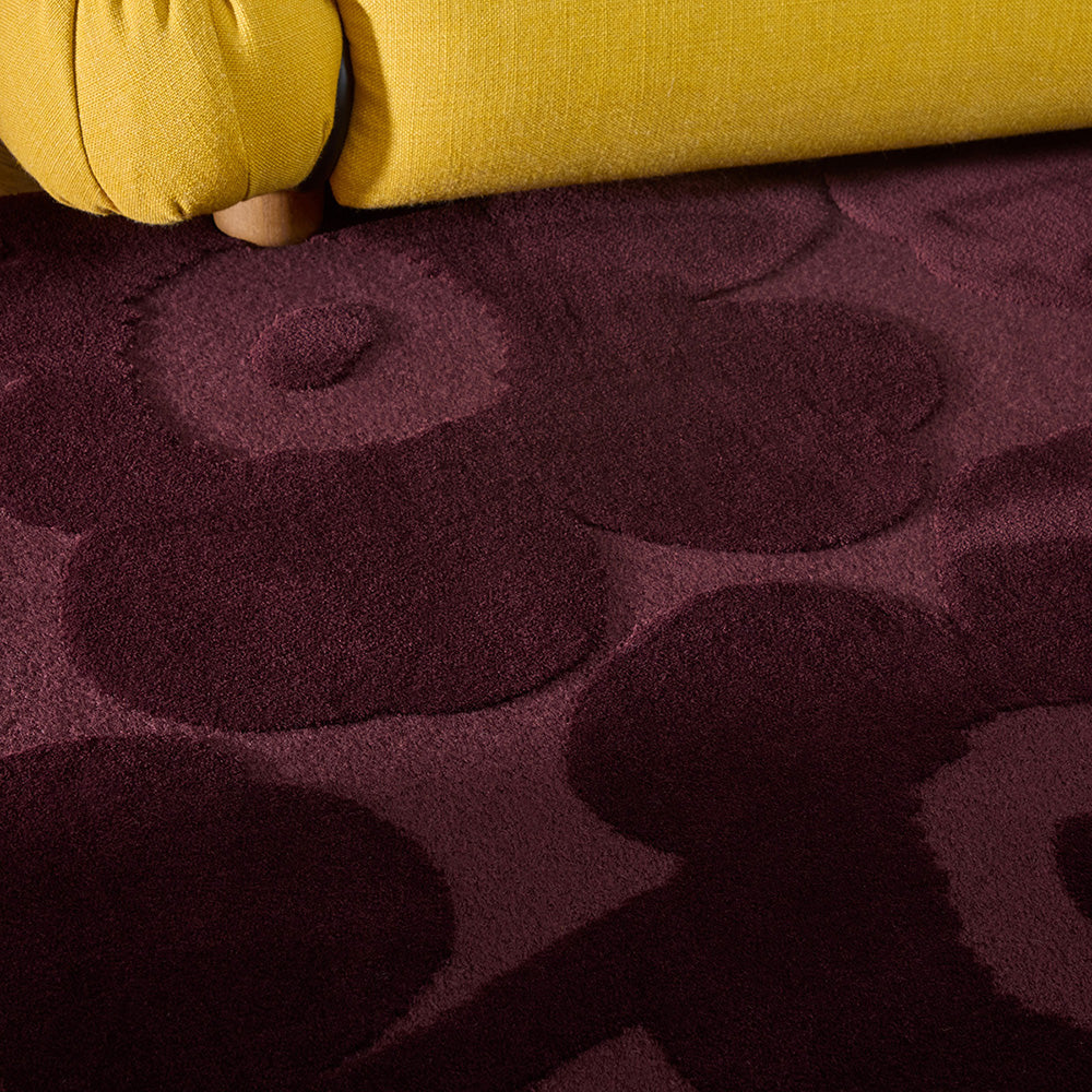 Marimekko Unikko Rug Burgundy