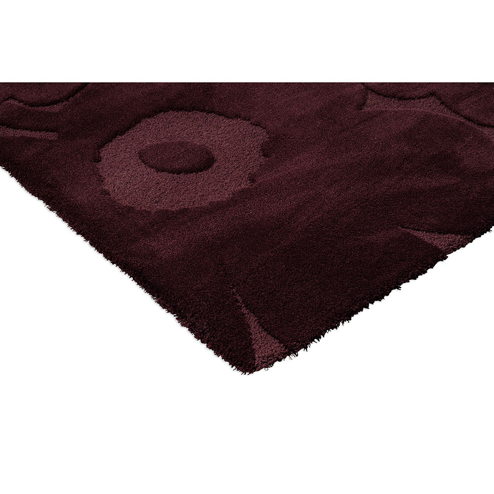 Marimekko Unikko Rug Burgundy