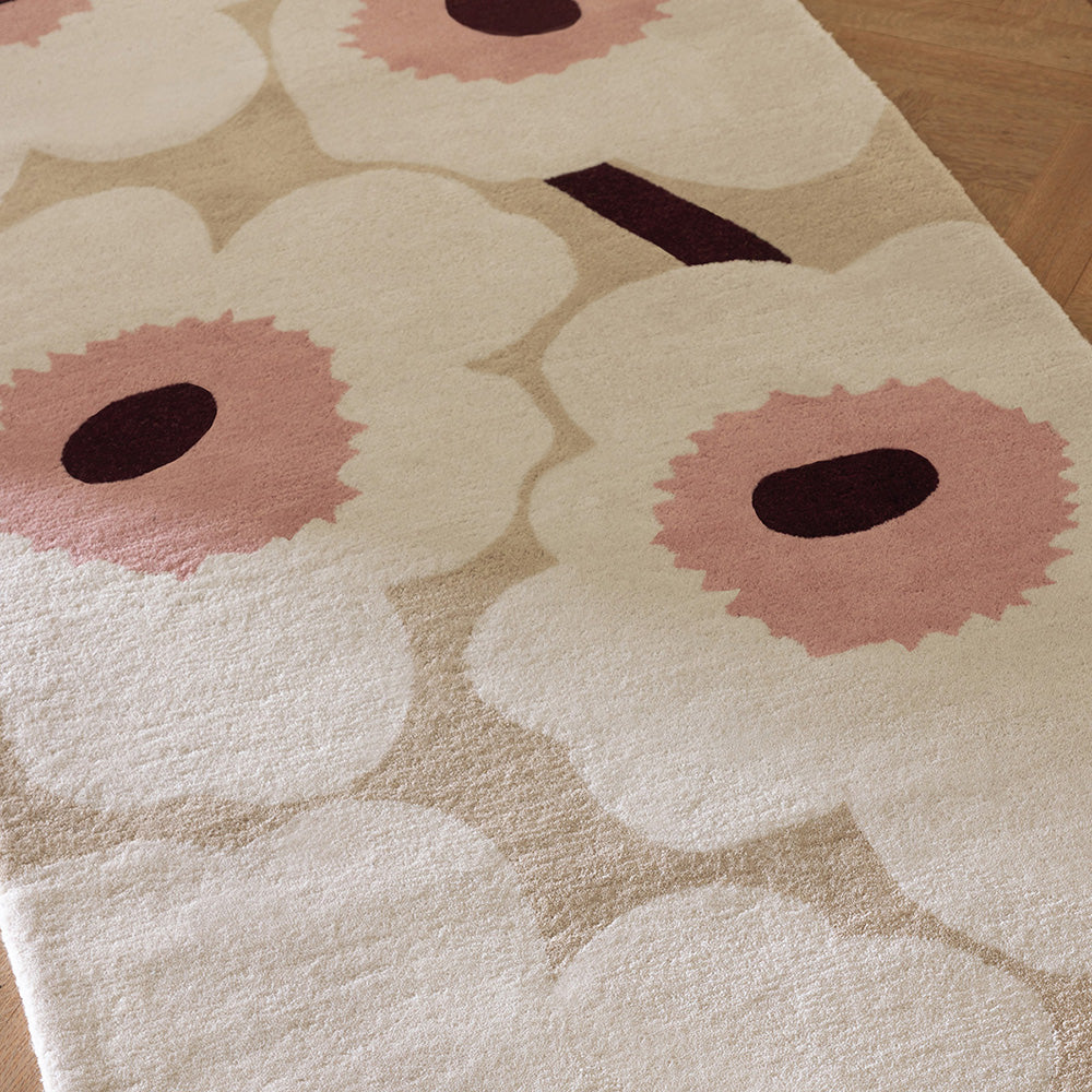 Marimekko Unikko Rug Beige Pink